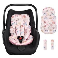 CARUILI Infant Car Seat Insert Cushion Super Soft Baby Car Seat Head Support ...