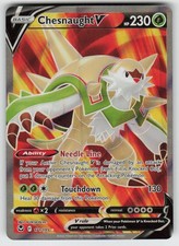 Chesnaught V 171/195 Ultra Rare Silver Tempest Pokemon Holo Near Mint