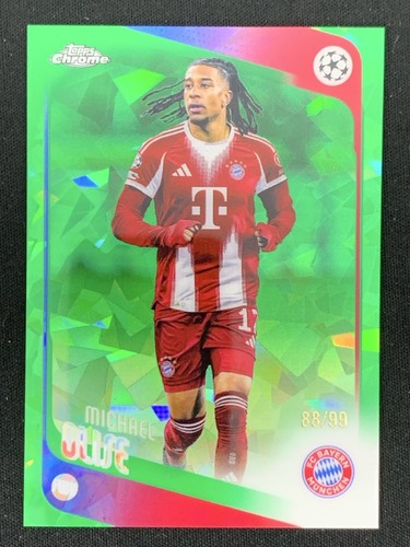 Michael Olise 2025-26 Topps Chrome Sapphire UCC Green Base /99 #4