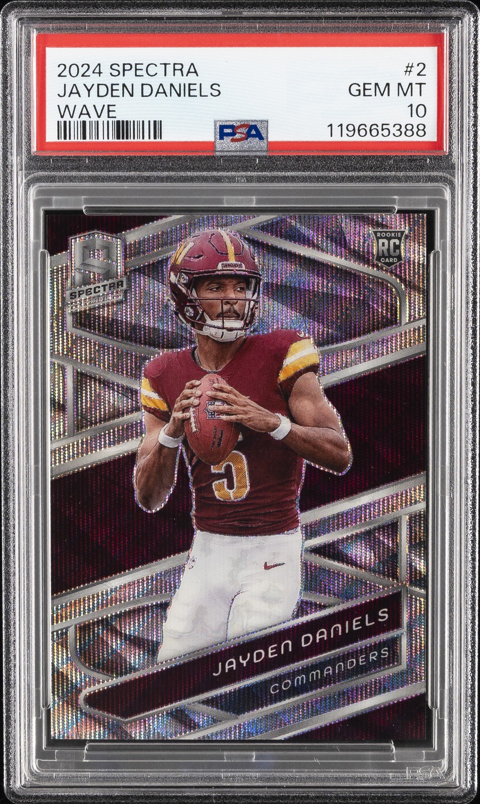 Jayden Daniels Panini Spectra #2 Wave