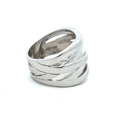 Paz PZ Paz Creations 925 Sterling Silver Ring for Men | Hammered
