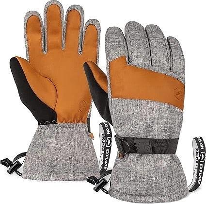 TOUGH OUTDOORS SKI & SNOW GLOVES - COLD WEATHER WINTER GLOVES M- GRAY/BROWN
Opens in a new window or
