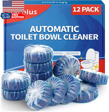 Automatic Toilet Bowl Cleaner Tablets, Bathroom Toilet Tank Cleaner 12 PACK