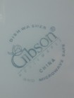 Gibson Ceramic Dinner Plate Blue Floral Vintage — photo 3