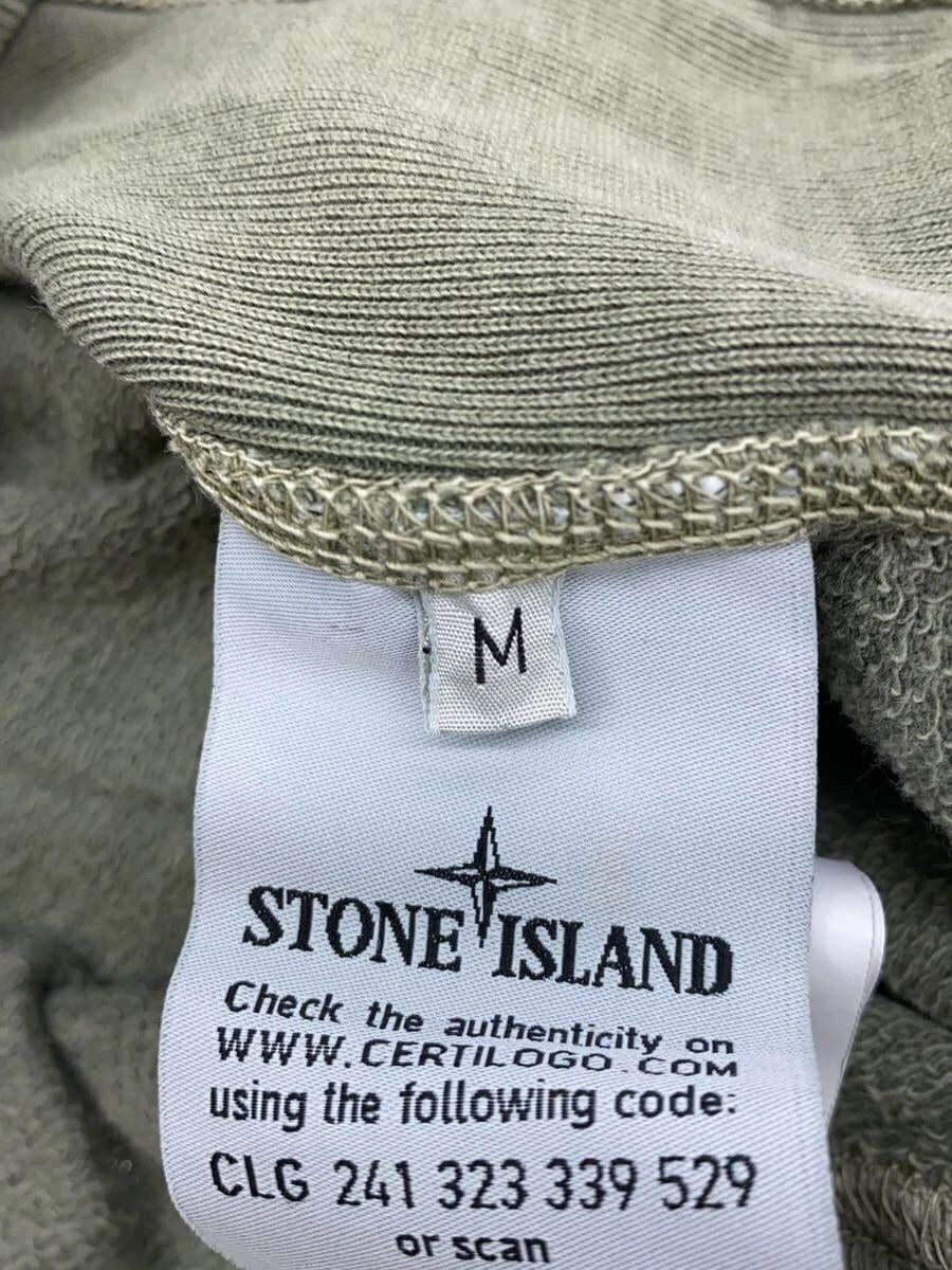 Felpa con cappuccio STONE ISLAND M verde usata