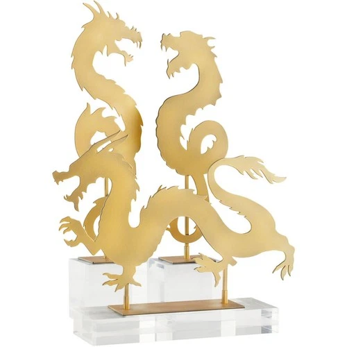 Cyan Design 11702 Haku Dragon 19 X 4 inch Sculpture, Short - Picture 3 of 6