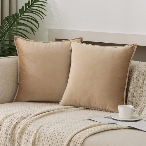 Dekokissenbezüge 2er Pack weiche dekorative quadratische Kissenbezüge für Couch - Bild 14 von 102