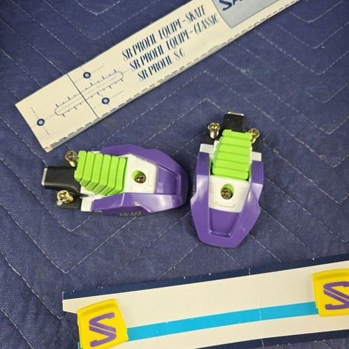 Vintage 1989 Salomon SNS SR Profil Equipe Skate Ski Bindings winter mountain - Picture 3 of 4