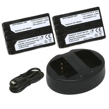 Replacement for Sony Alpha a77 II Battery 2-Pack, 2200mAh and Dual Charger