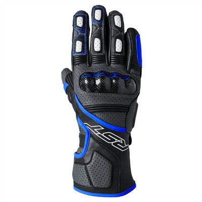 RST Fulcrum Motorcycle Gloves 3179 Ce Sport Leather Grey Blue Black