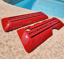 Custom Painted Coil Covers Red Black 11-17 Ford Mustang Gt Gt350 Coyote 5.0