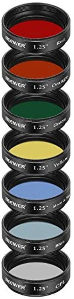 Neewer 1.25 inch telescope Moon filter CPL filter 5-color filter set optimal F/S - Image 3 of 4