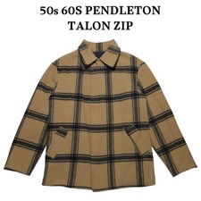 Pendleton 50S60Spendleton Wool Reversible Jacket Talon Zip Men Vintage Rare Wool