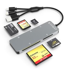 Memory Stick pro Duo Adapter - 5 in 1 SD/TF/MS/CF/XD Card Reader for PC/Andro...