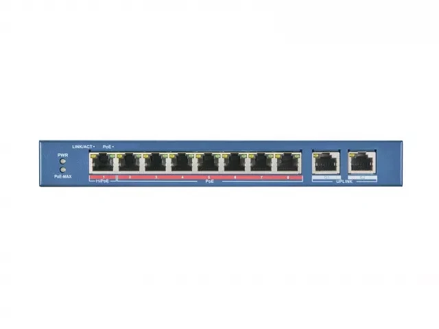 New DS-3E0310HP-E Hikvision 8-Port PoE Switch, 90W Hi-PoE, 2 Uplink Ports - Image 2 of 2