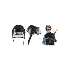 KOSTÜM ZUBEHÖR POLIZEI-EINSATZHELM HELM FASCHING KARNEVAL