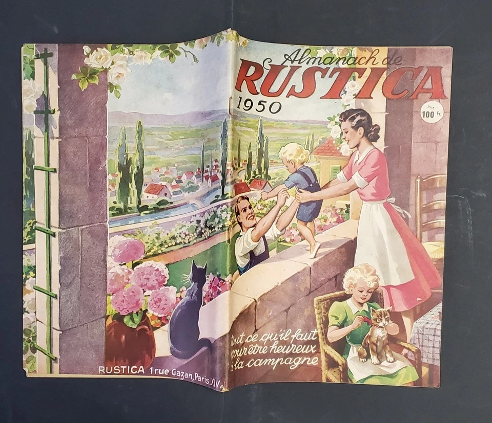 Revue ancienne - ALMANACH de RUSTICA  1950 - TBE - Photo 2/2