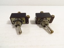 2 Pack A-H&H SPST TOGGLE SWITCH P/N 81017BJC, 3A/250V, 6A/125V, MADE IN USA
