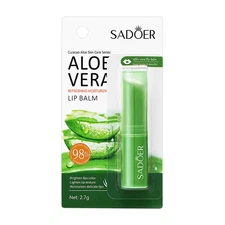 SADOER Aloe Coconut Vitamin C Lip Balm Moisturizing Anti Wrinkle Hydrating 2.7g