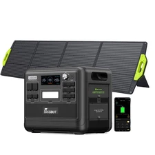 FOSSiBOT F2400 2048Wh Portable Power Station Solar Generator & 200W Solar Panel