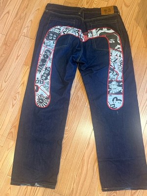 retro evisu jeans size 38