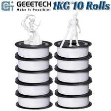 Image of 10PCS GEEETECH 3D Printer Filament PETG 1KG/Roll 1.75MM White PETG Consumables