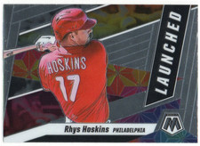 Rhys Hoskins 2021 Panini Mosaic Launched #5  Philadelphia Phillies