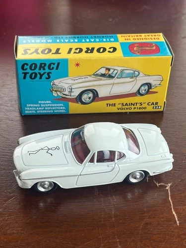 Corgi Toys Model Club 258 The Saint’s Car Volvo P1800 w/figure MIB + Certificate
