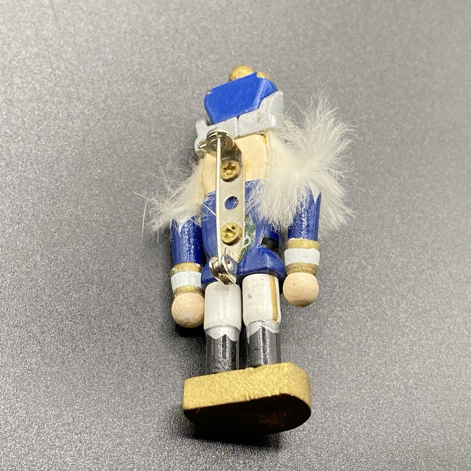 Handmade Painted Nutcracker Brooch - image 4