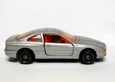 Custom 1996 Hot Wheels BMW 850i Silver with Real Riders Doors Open