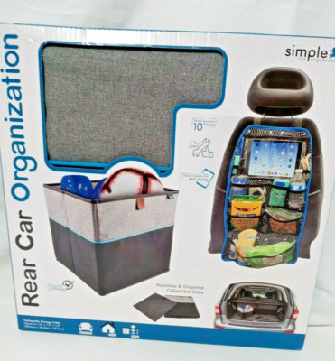 SIMPLE REAR CAR ORGANIZATION COLLAPSIBLE STORAGE CUBE 10 Multi-Function Pockets