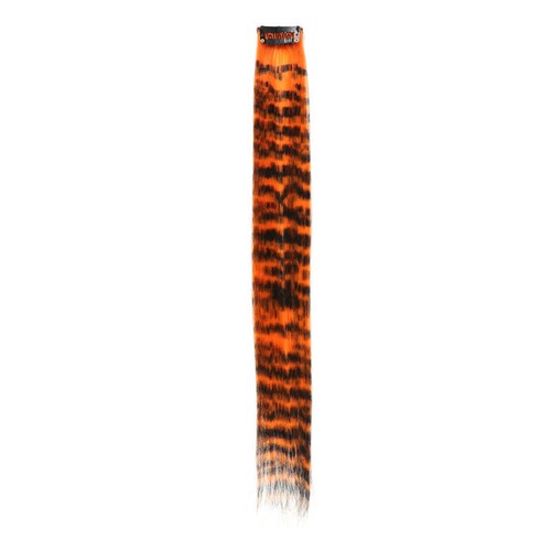 5Pcs 18" Synthetic Fiber Leopard Print Hair Extensions Clip Hairpieces Highlight - Picture 8 of 25