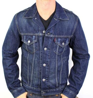 LEVI'S MEN'S CLASSIC COTTON BUTTON UP BLUE DENIM JEANS JACKET 707970013