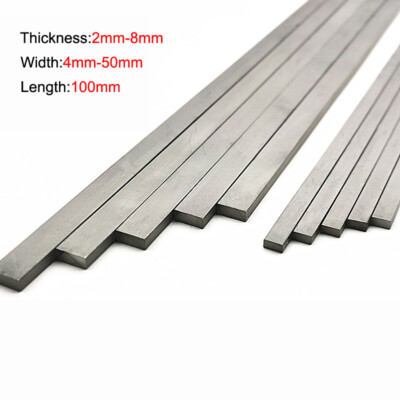 #ad #ad 100mm Solid Carbideamp;Tungsten Steel Bar Toolmaking MaterialBillets 2mm 8mm Thick $150.36