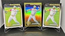2024 Topps Series 1 Trent Grisham Gold Foil Parallel #157 & 2 Base #157