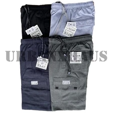 PRO CLUB MEN'S FLEECE CARGO SHORTS HEAVYWEIGHT S-3XL