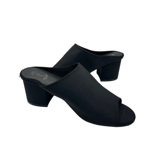 Vera Wang Brown Embossed Leather Toe Ring Slide Sandals Size 39 US