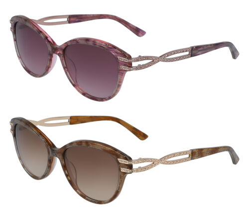 Bebe Women's Oval Cat-Eye Sunglasses w/ Swarovski Crystal Details - BB7216 - 第 1/4 張圖片