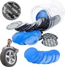 Tire Repair Patch, 80 Pcs 58mm Round Universal Tire and Tube Patch Repair Kits