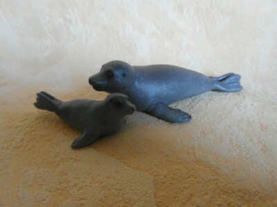 SCHLEICH 14171 + 14169  SEEHUND HEULER k29.2