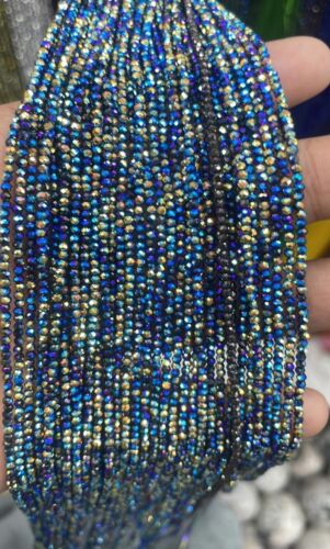 2MM Multicolor Arcoiris Hematita con Cuentas Hebras Collar Regalo Joyería - Imagen 2 de 5