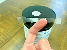 Clear Tamper Evident Labels  4" x 0.5" Rectangle Special Shape  500 Pack