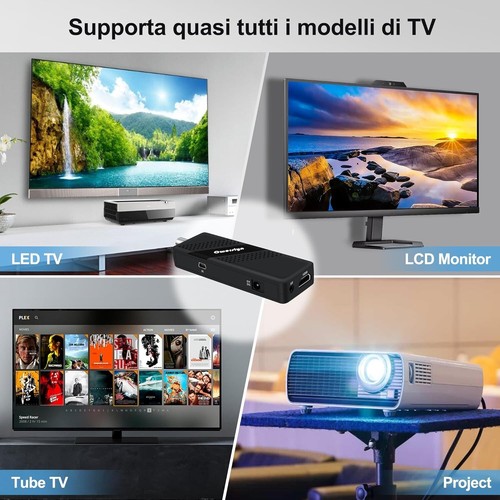 Digital terrestrischer Decoder DVB-T2, OWERSLYN HD 1080P H265 NEU - Bild 6 von 6