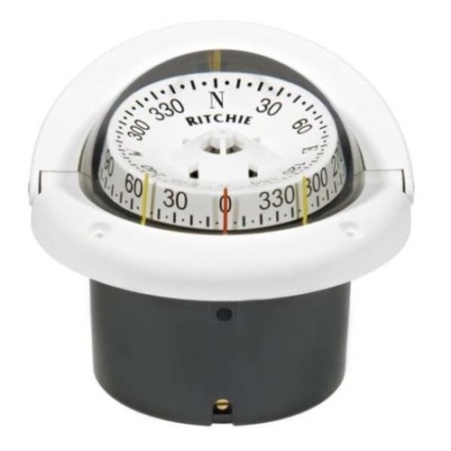Ritchie Helmsman White Flush Mount Compass eBay