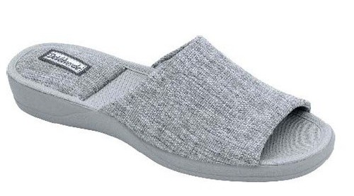 Ladies Scuff Slipper - DeValverde 9197 PIP - Pink Grey Tan - Picture 4 of 10