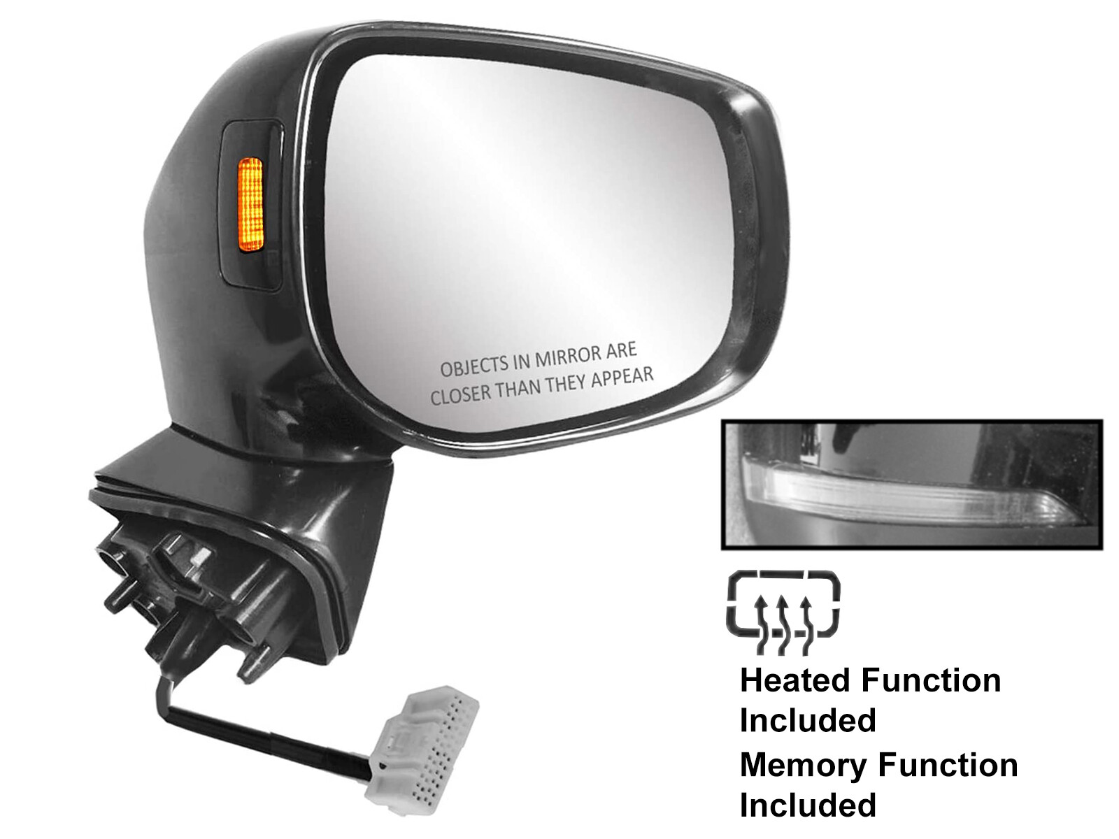 For 2019-2022 FORESTER Mirror Signal Blind Spot Auto Tilt Memory Passenger Side