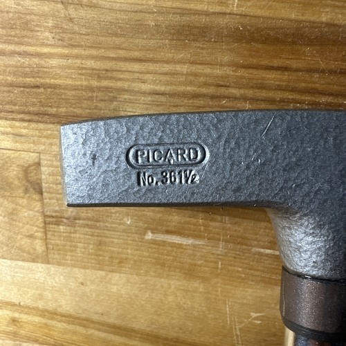 Picard 361 Pointed Geologists' Hammer with Steel Handle, 500g Made In Germany - Picture 2 of 17