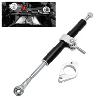 330mm Motorcycles Steering Damper Stabilizer fit for most of bikes（Black）