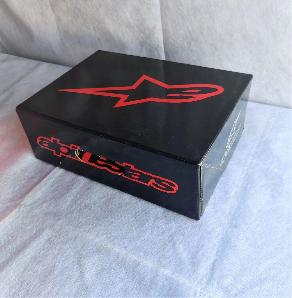 ALPINESTARS TECH 1 T RACING SHOES COLOR BLACK WHITE SIZE 7 US 39 EURO