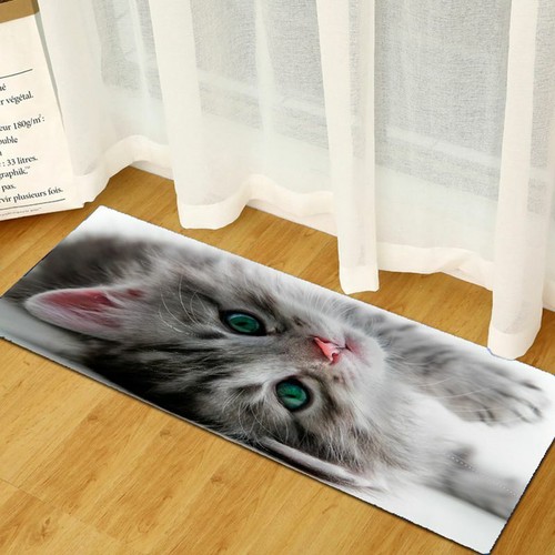 Cute Kitten Cat Laundry Room NonSlip Rug Bath Mat Doormat Carpet Bed Living Room - Picture 18 of 20